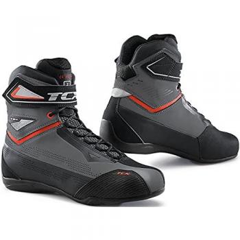 TCX Rush 2 Air Mocassins Moto Perforés Gris et Rouge Taille 39