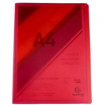 Exacompta Sichtbuch Chromaline A4 30 Hüllen rot