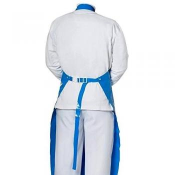 Bata médica azul con sistema clic Provencestoffe