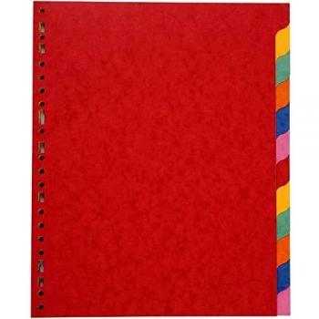 COUTAL Lot de 3 Jeux de 12 intercalaires format A4 MAXI Carte Lustrée 5/10ème