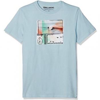 BillabongMatcha Tee Garçon Court Manche T-shirt, Bleu Ciel, FR : XS (Taille Fabricant : 8)