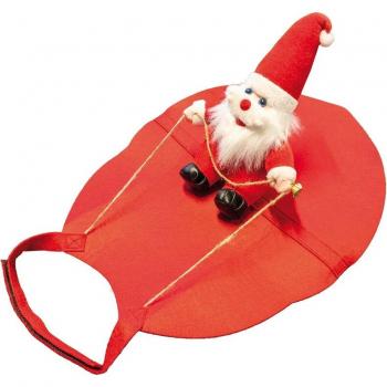 Pettorina per Cane Natale Santa Rossa M