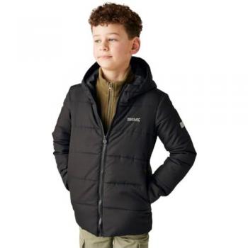 Halkner Thermoguard Insulated Baffled Junior Jacket – Black, 5-6 yrs