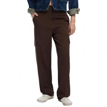 Desigual Pantalón Tailor Cargo Mujer en Color Marrón XS