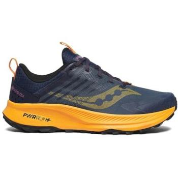 Saucony Ride TR2 GORE‑TEX Blue Marine & Orange Trail Sneakers