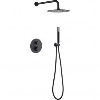 Set doccia incasso termostatico MONZA nero opaco