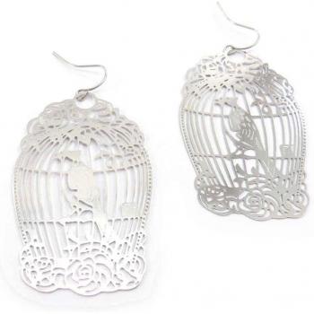 Lili Treasures [J8659] – Bracciali Artigiani “Cage degli Uccelli” Argento