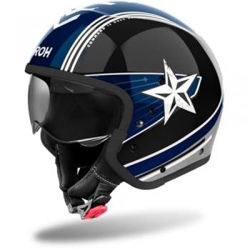 Airoh J110 Command Casco Jet - Negro Azul (2XL)