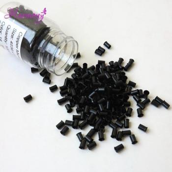 8 Color Flare Copper Tubes for Micro Ring Hair Extensions - 4 Bottles Lot