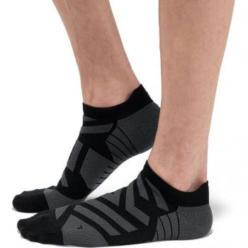 Calze On Running Performance Basse Uomo Nero Grigio Scuro - L