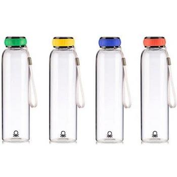 Flacon Multicolore Benetton 750ml en Borosilicate - 4 pièces