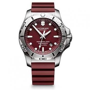 Victorinox Männer I.N.O.X. Taucher‑Uhr Professional – Schweiz analog Quarz, Edelstahl‑Gummigränze (241736)