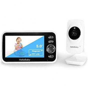 HelloBaby 12,7 cm Farb-LCD Babyphone mit Zwei-Wege-Audio