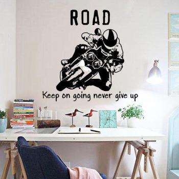 Papel Pintado 3D Jinete Offroad - Pegatinas de Pared Motivacionales