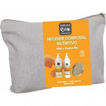 Miel & Avena Spa Necesser Corporal 740 ml + Esponja Baño Naturabio