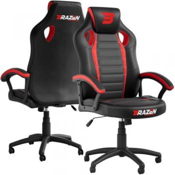 BraZen Salute Gaming Chair - Red