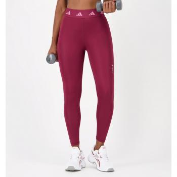 Adidas Mallas TechFit 7/8 de Corte Alto en Rojo para Mujeres