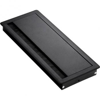 Organizador de cables rectangular con cubierta