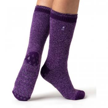 Women's Heat Holders 2.3 TOG Slipper Socks - Purple
