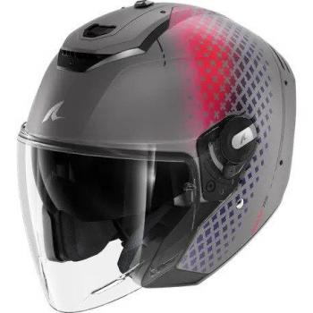 SHARK - Casco RS Jet Stride Silver / Violet / Blue Grigio,Viola M