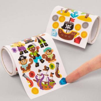 Pirate Sticker Rolls Value Pack (Pack of 750) Craft Embellishments