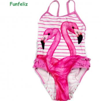 Flamingo-Funfeliz Badeanzug für Mädchen