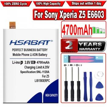 HSABAT 100% New 4700mAh LIS1593ERPC Battery for Sony Xperia Z5 (E6603, E6653, E6633, E6683, E6883)