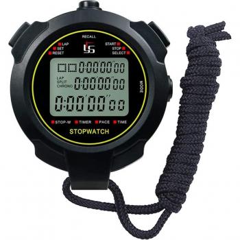 10-Lap Memory Stopwatch