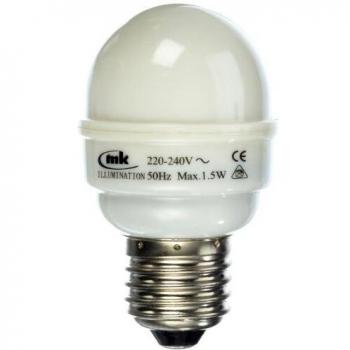 Golfball‑LED E27 Lampe 1 W 5,5 VA – Grüne Variante