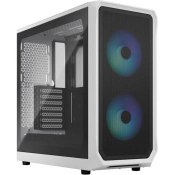 Fractal Design Focus 2 RGB Torre Media Cristal Templado USB 3.2 Blanca