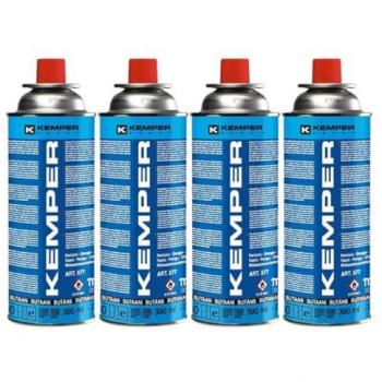 Bonbonnes de gaz butane 227g - Lot de 4 KEMPER