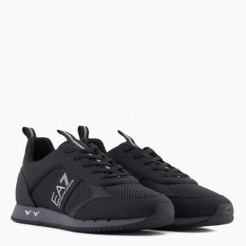 Ea7 Sneakers in mesh e pelle sintetica Nero Taglia 11