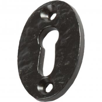 35x50mm Black Rustic Escutcheon Plate