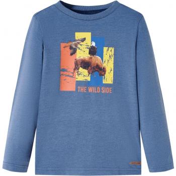 Kids' Long Sleeve T-Shirt Blue Melange 116
