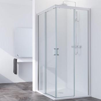 Mampara Ducha TM 120x77cm – Plata Brillo Satinado Bold