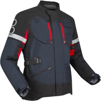 Giacca Tessile Moto Bering Halifax XL Nero-Antracite-Rosso