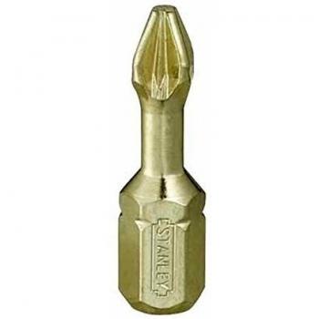 Stanley Pozidriv Bits 1/4 Zoll PZD2 Extra Hart 6 Stück