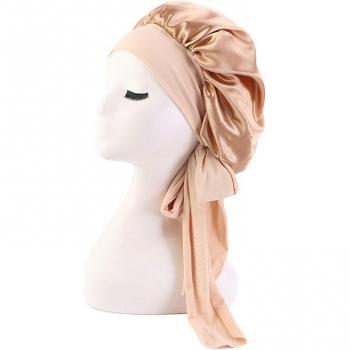 Enveloppe satinée anti-frisures pour cheveux longs
