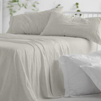 Sábanas Geométricas Verde Salvia con Diseño Leopardo – 50% Algodón, Fácil Planchado