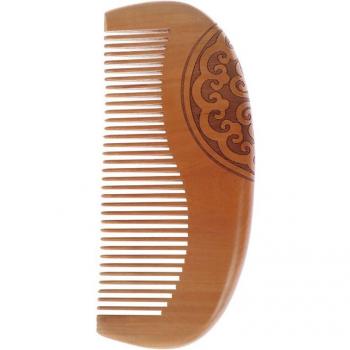 Peach Wood No-Static Hair Comb