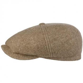 Stetson Hatteras Doubleface Schirmmütze Beige XXL (62-63 cm) - nachhaltige Wollmütze für Herbst/Winter