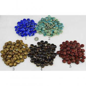 2cm Colorful Ceramic Round Mosaic Tiles for Crafts