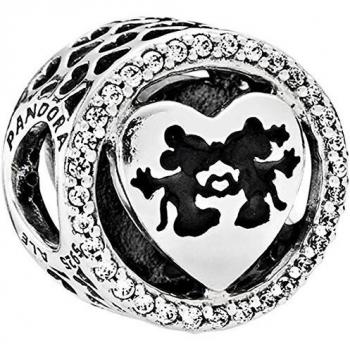 Charm en plata de ley Amor Mickey & Minnie 791957CZ