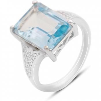 Anillo Plata Topazo Natural 9,91 ct – Peso 6,08 g (2165972)