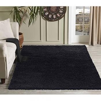 Elegant Soft Shaggy Living Room Rug - Modern Design