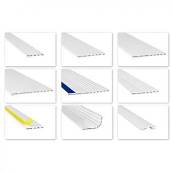 Moulure à Chambre Creuse 2m PVC Blanc