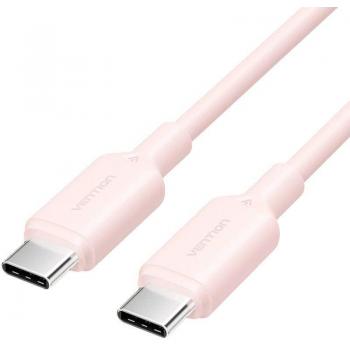 Conector USB‑C macho Vention 2.0 – 1 m, 60 W, rosa