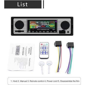 Bluetooth Autoradio mit USB, AUX und FM – Digitaler MP3 Stereo-Player 12V