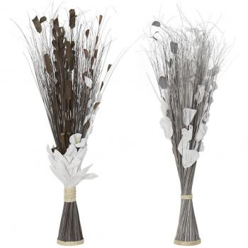Ramo Decorativo de Fibra de Coco Gris Marrón (35 x 20 x 100 cm)