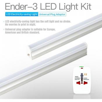 Kit d'éclairage LED 3D CREALITY pour imprimante Ender-3 (110/220V) avec adaptateur de prise universel